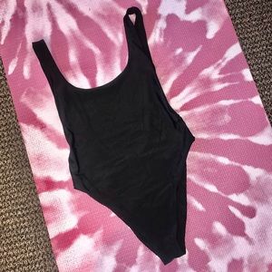 Aerie Black Scoop Back One Piece